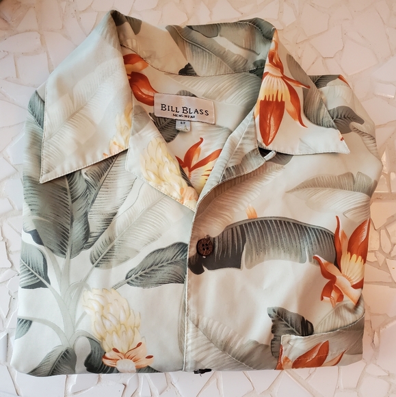 BILL BLASS HAWAIIAN SHIRT S - Picture 4 of 10